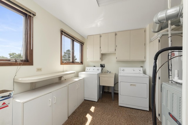 12912 Mill Dr E, Palos Park, IL 60464 - laundry room featuring cabinet space and washing machine and dryer