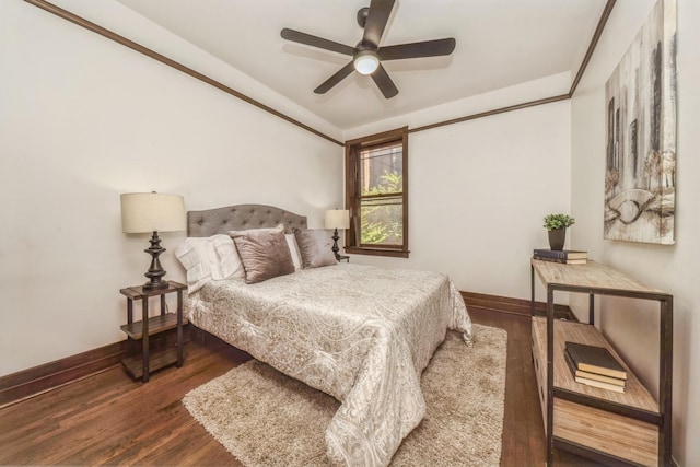 2112 N Seminary Ave Unit 19, Chicago, IL 60614 - bedroom with wood finished floors and a ceiling fan