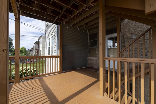 6712 N Maplewood Ave, Chicago, IL 60645 - view of wooden deck