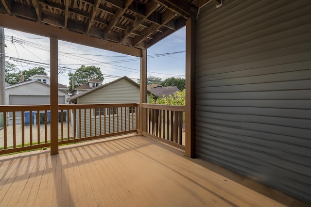 6712 N Maplewood Ave, Chicago, IL 60645 - wooden terrace with an outdoor structure
