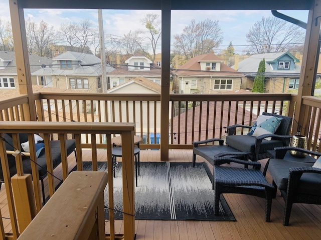 6712 N Maplewood Ave, Chicago, IL 60645 - deck with a residential view