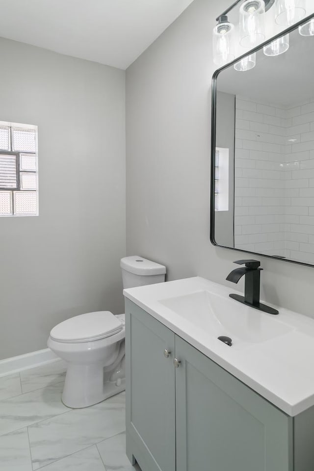 2263 S 14th Ave, North Riverside, IL 60546 - full bathroom with vanity and marble finish floors