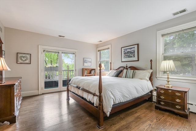 718 S Washington Ave, Park Ridge, IL 60068 - bedroom with access to exterior and wood finished floors
