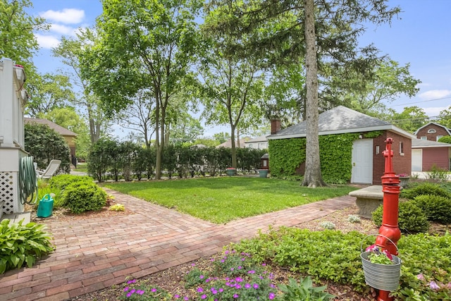 718 S Washington Ave, Park Ridge, IL 60068 - view of green lawn with a patio