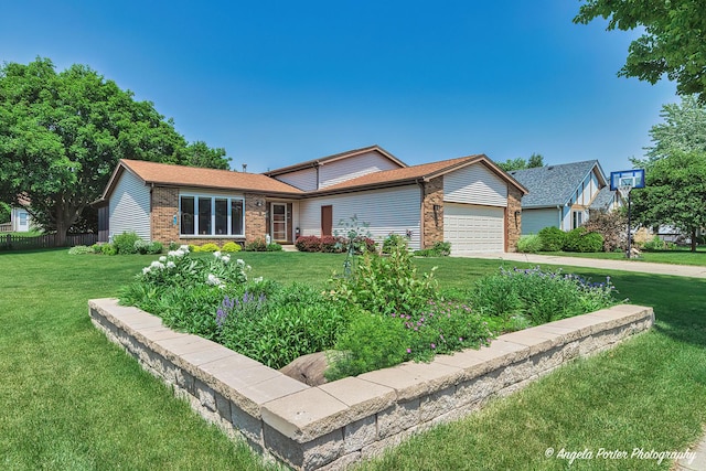 3406 W Bretons Dr, Mchenry, IL 60050 - ranch-style house featuring brick siding, a garage, and concrete driveway