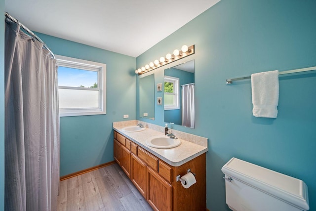2113 Lolo Pass Dr, Plainfield, IL 60586 - full bath featuring wood finished floors and double vanity