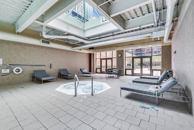 222 N Columbus Dr Unit 4803, Chicago, IL 60601 - view of swimming pool featuring french doors