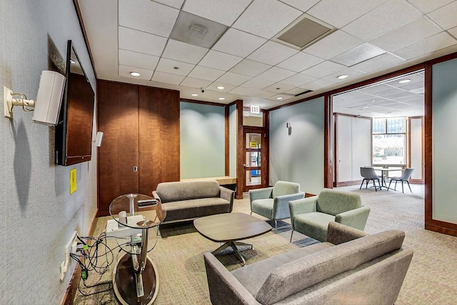 222 N Columbus Dr Unit 4803, Chicago, IL 60601 - common area featuring a paneled ceiling and a textured wall