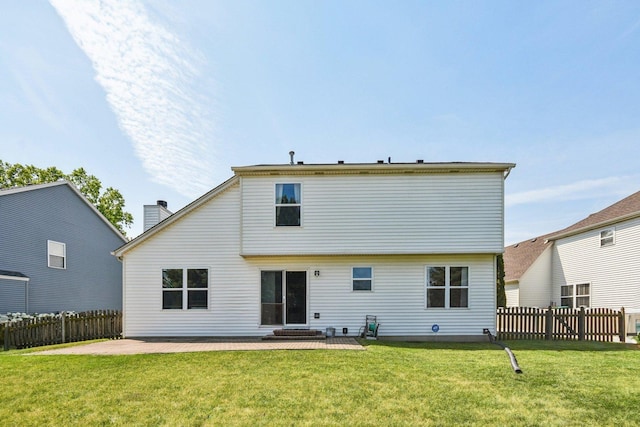 5509 Hickory Grove Ct, Plainfield, IL 60586 - back of house featuring a patio and a chimney