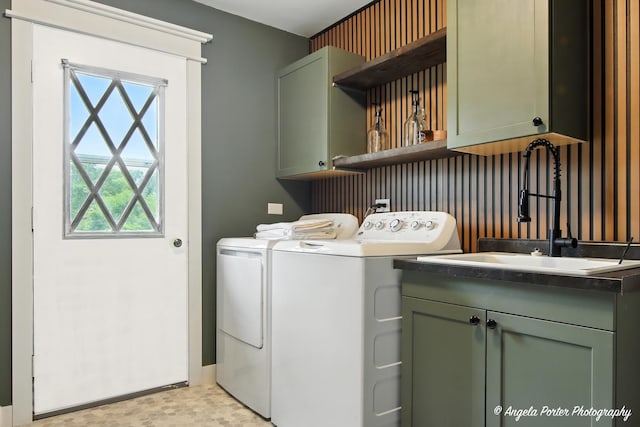 22039 W N Ave, Antioch, IL 60002 - washroom featuring cabinet space and washer and clothes dryer