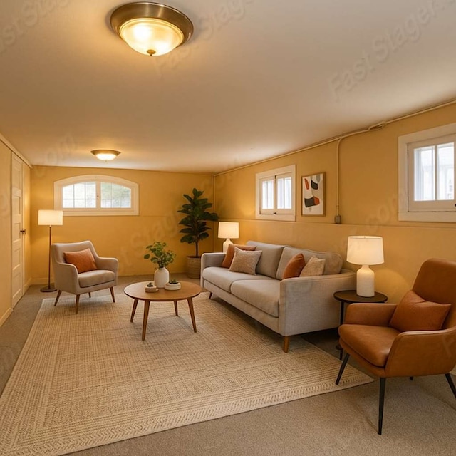 2815 W Fitch Ave, Chicago, IL 60645 - carpeted living area featuring healthy amount of natural light