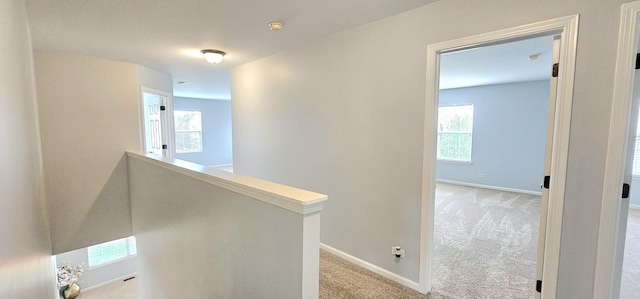 1793 Lanyon Dr, Bartlett, IL 60103 - hallway with an upstairs landing and light carpet