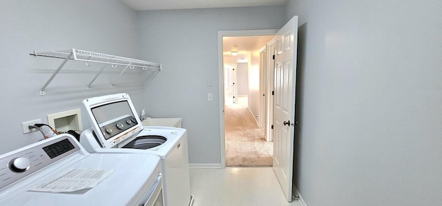 1793 Lanyon Dr, Bartlett, IL 60103 - laundry room with washer and dryer and baseboards