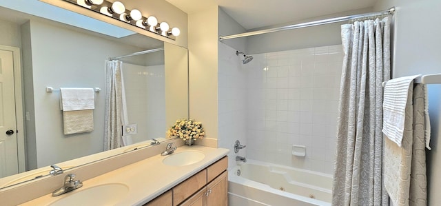 1793 Lanyon Dr, Bartlett, IL 60103 - bathroom featuring a combined bath / shower with jetted tub and double vanity