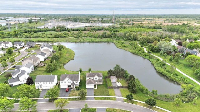 1793 Lanyon Dr, Bartlett, IL 60103 - aerial view of residential area featuring a nearby body of water