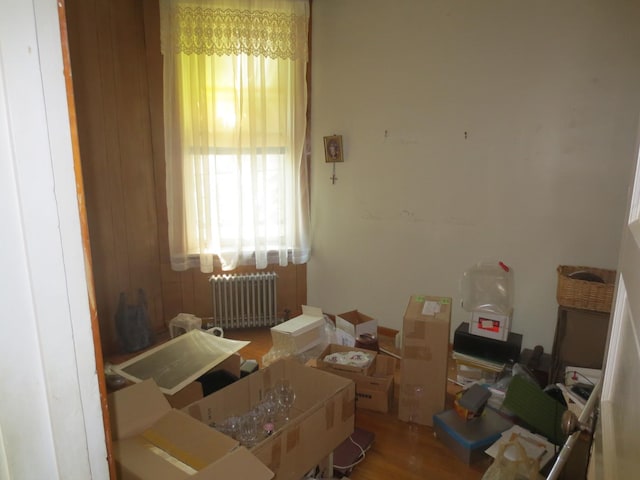 1642 W Olive Ave, Chicago, IL 60660 - misc room with radiator heating unit and wood finished floors