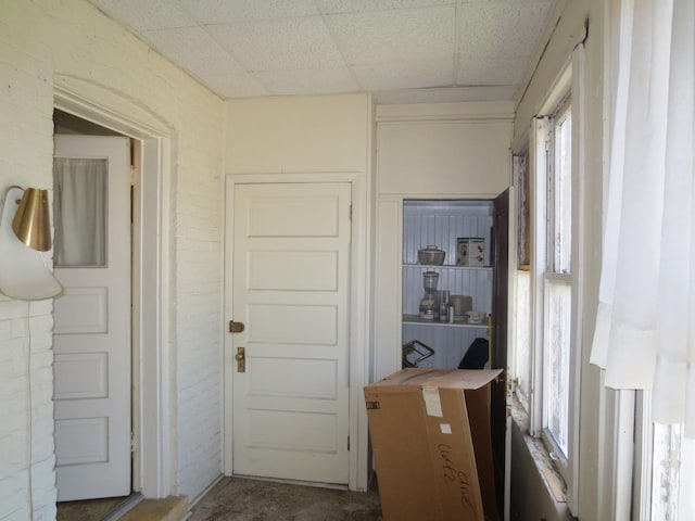 1642 W Olive Ave, Chicago, IL 60660 - hallway with a drop ceiling