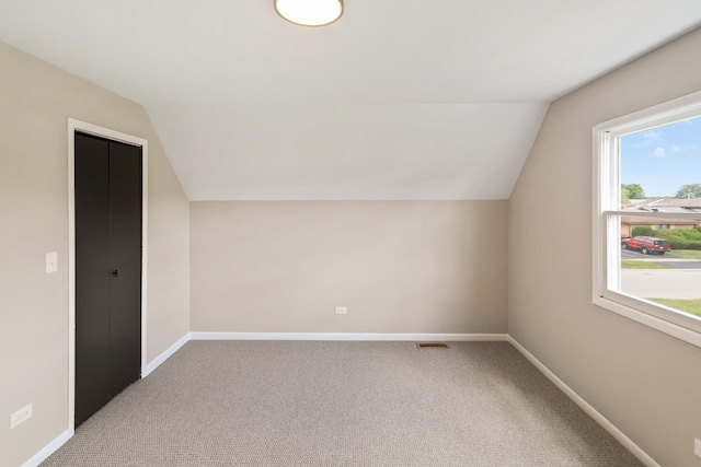 4117 186th Pl, Country Club Hills, IL 60478 - additional living space with lofted ceiling and carpet floors
