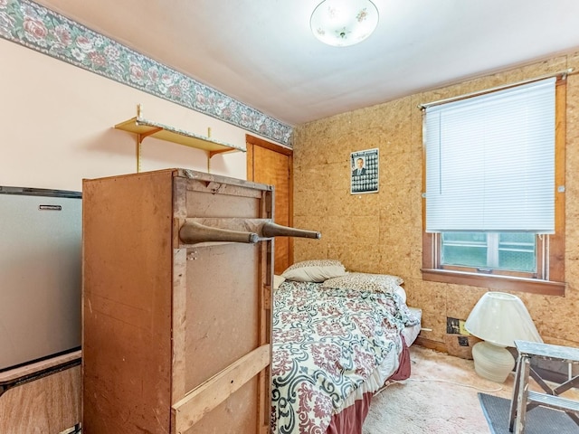 7959 S Coles Ave, Chicago, IL 60617 - bedroom featuring freestanding refrigerator and carpet flooring