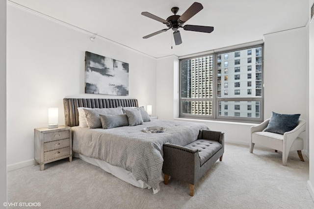 420 E Waterside Dr Unit 1103, Chicago, IL 60601 - bedroom with carpet and ceiling fan
