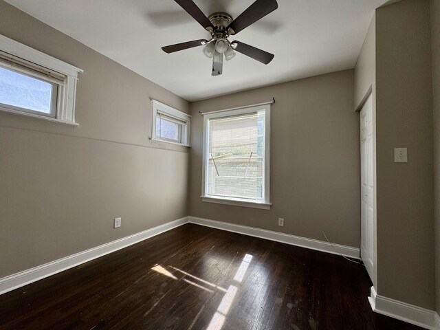 11022 S Vernon Ave, Chicago, IL 60628 - unfurnished room with wood finished floors and ceiling fan