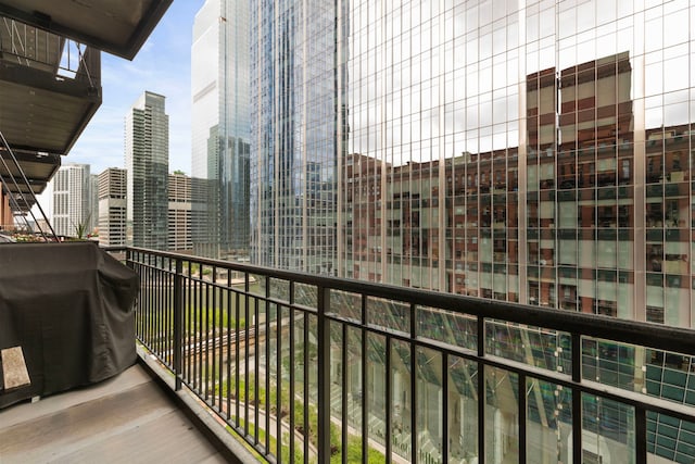 165 N Canal St Unit 1219, Chicago, IL 60606 - balcony with a view of city and area for grilling
