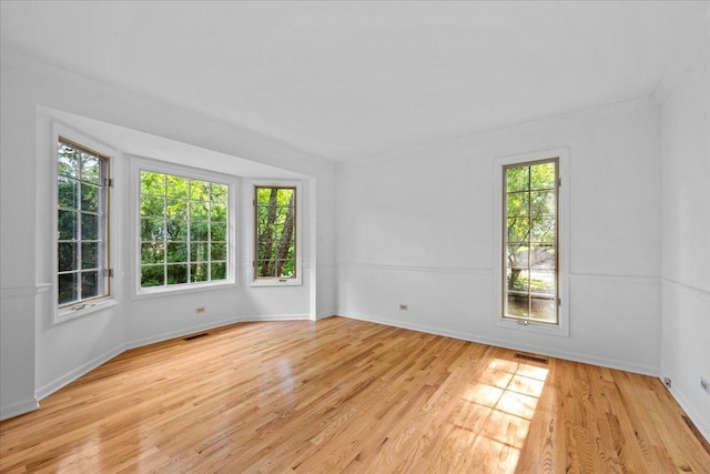 1280 Lawrence Ave, Lake Forest, IL 60045 - empty room with crown molding and light wood-type flooring
