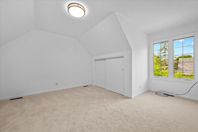 1280 Lawrence Ave, Lake Forest, IL 60045 - additional living space with carpet flooring and lofted ceiling
