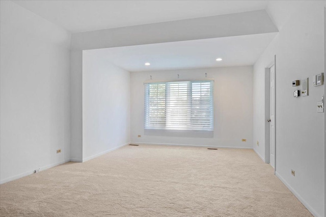 1280 Lawrence Ave, Lake Forest, IL 60045 - spare room with light carpet and recessed lighting