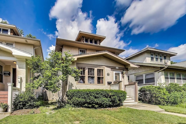1003 Mapleton Ave, Oak Park, IL 60302 - view of front of house with stucco siding