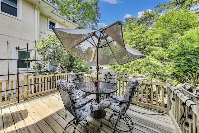 1003 Mapleton Ave, Oak Park, IL 60302 - wooden terrace featuring outdoor dining space
