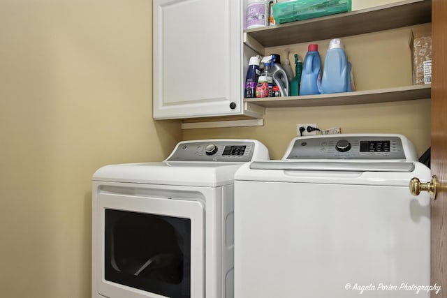 312 Whitaker Trl Unit 312, Mchenry, IL 60050 - laundry room featuring independent washer and dryer and cabinet space