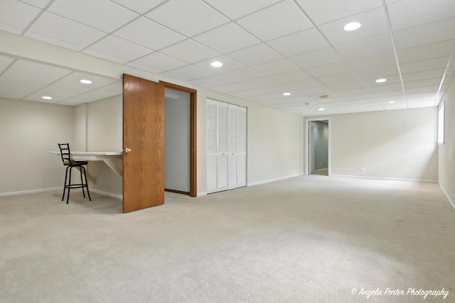 312 Whitaker Trl Unit 312, Mchenry, IL 60050 - carpeted spare room featuring recessed lighting and a drop ceiling