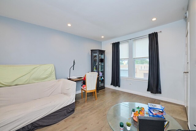 1931 N Leamington Ave, Chicago, IL 60639 - living room with wood finished floors and recessed lighting