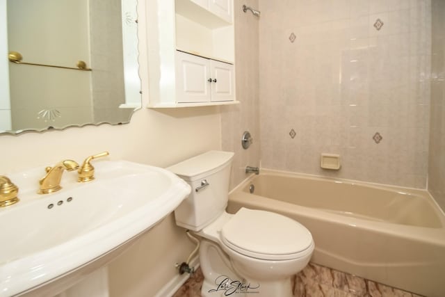 15516 Frontage Rd, Markham, IL 60428 - full bathroom with toilet and bathtub / shower combination