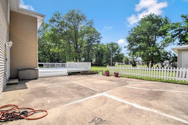 15516 Frontage Rd, Markham, IL 60428 - view of patio / terrace with a wooden deck