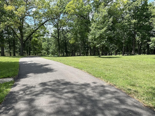652 Beckman Dr, Kankakee, IL 60901 - view of asphalt street featuring a forest view
