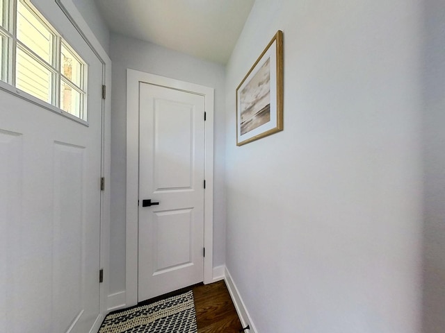 2808 W 84th St, Chicago, IL 60652 - entryway featuring baseboards and dark wood finished floors