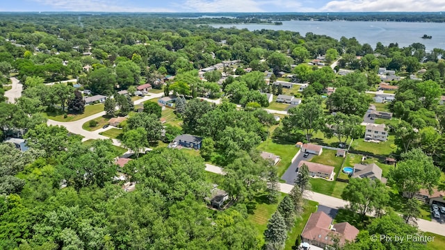 4421 Elmleaf Dr, Mchenry, IL 60051 - aerial perspective of suburban area featuring a nearby body of water