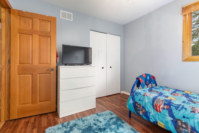 13635 W Ironwood Cir, Homer Glen, IL 60491 - bedroom with wood finished floors and a closet