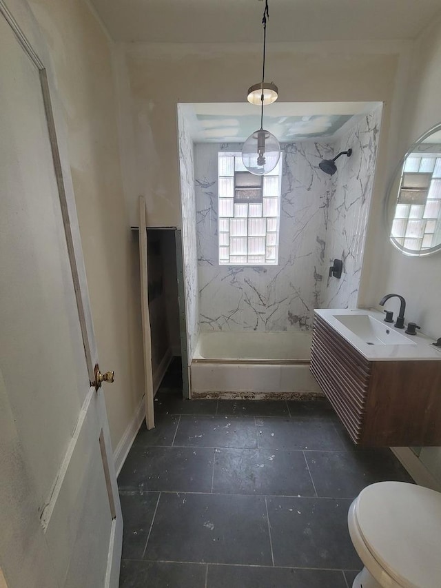 2854 S Central Park Ave, Chicago, IL 60623 - full bathroom featuring vanity, tile patterned floors, and bathtub / shower combination