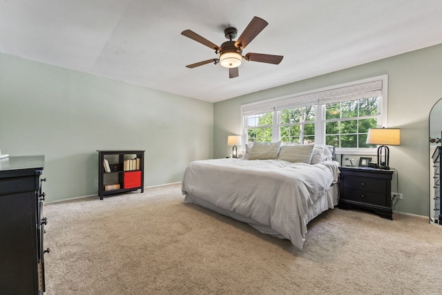 1507 Eton Ln, Naperville, IL 60565 - bedroom with light colored carpet and a ceiling fan