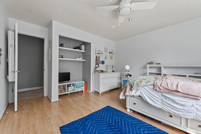 1507 Eton Ln, Naperville, IL 60565 - bedroom featuring light wood-style floors and a ceiling fan
