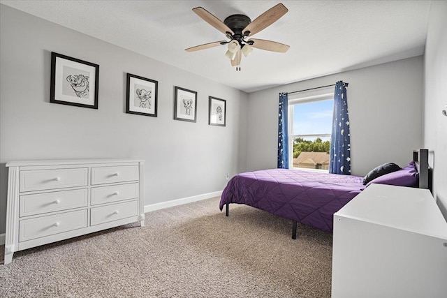 507 Raef Rd, Downs, IL 61736 - bedroom featuring light colored carpet and ceiling fan