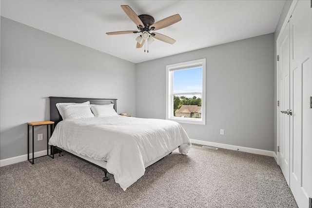 507 Raef Rd, Downs, IL 61736 - bedroom with carpet and ceiling fan