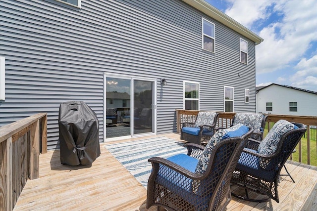 507 Raef Rd, Downs, IL 61736 - deck with an outdoor living space