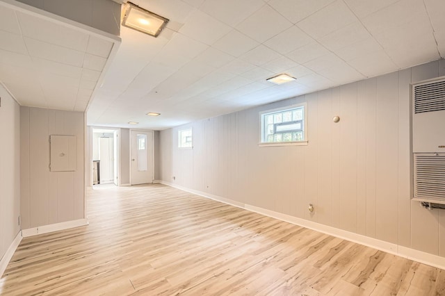 11341 S Spaulding Ave, Chicago, IL 60655 - below grade area with wood finished floors and a heating unit