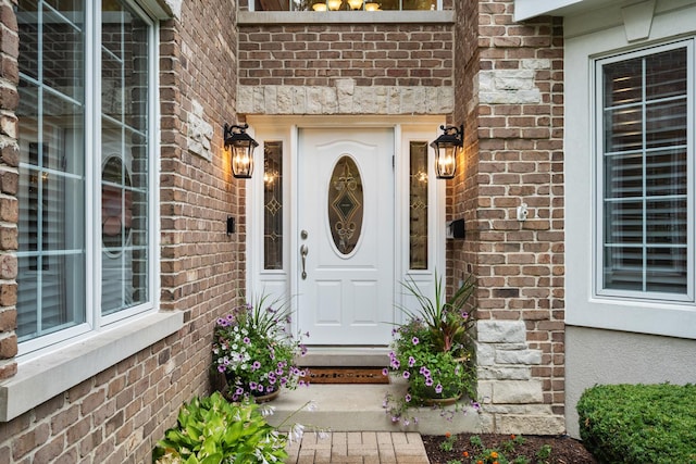 2210 Center Ave, Northbrook, IL 60062 - doorway to property with brick siding