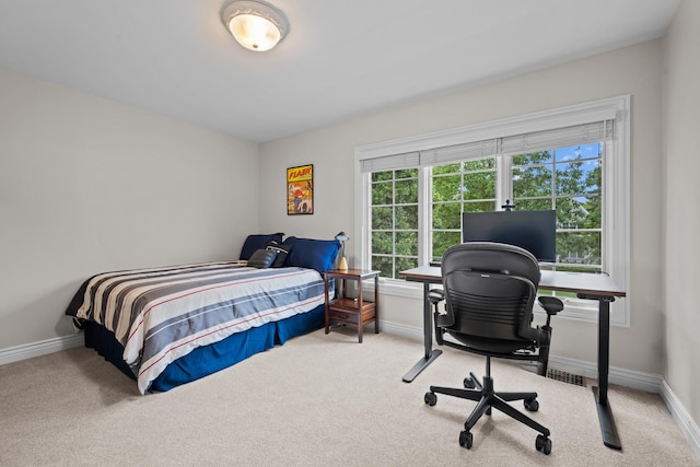 2210 Center Ave, Northbrook, IL 60062 - carpeted bedroom featuring baseboards and an office area