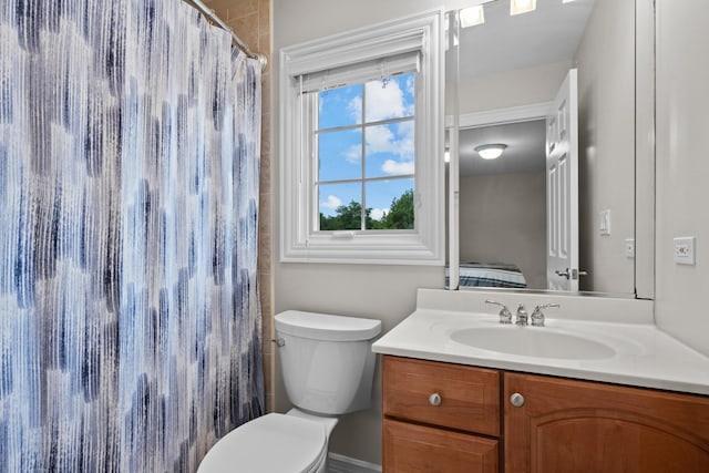 2210 Center Ave, Northbrook, IL 60062 - full bathroom featuring vanity and a shower with curtain